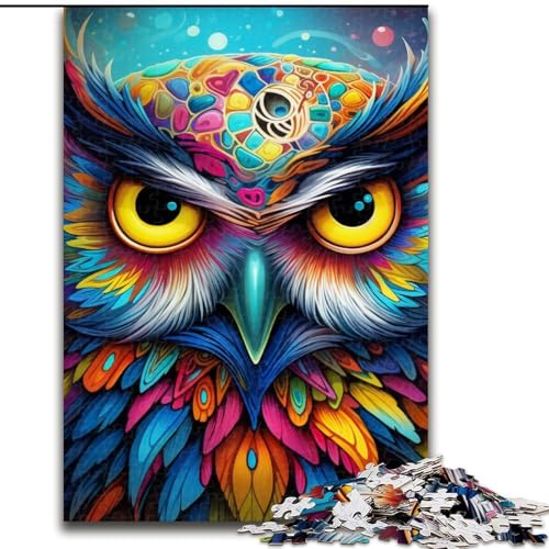 Buntes Kunst-Eulen-Puzzle mit 1000 Teilen für Erwachsene. Anspruchsvolles Denkspiel für Teenager, Spaß für den Spieleabend mit der Familie, 50x75cm Buntes Kunst-Eulen-Puzzle mit 1000 Teilen für Erwachsene. Anspruchsvolles Denkspiel für Teenager, Spaß für den Spieleabend mit der Familie, 50x75cm von LYXIANY