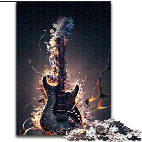 Buntes Kunst-Gitarren-Puzzle mit 1000 Teilen für Erwachsene, Puzzle für Teenager, Spieleabend mit der Familie, hirnfordernde Geschenkidee, Größe 50x75cm Buntes Kunst-Gitarren-Puzzle mit 1000 Teilen für Erwachsene, Puzzle für Teenager, Spieleabend mit der Familie, hirnfordernde Geschenkidee, Größe 50x75cm von LYXIANY