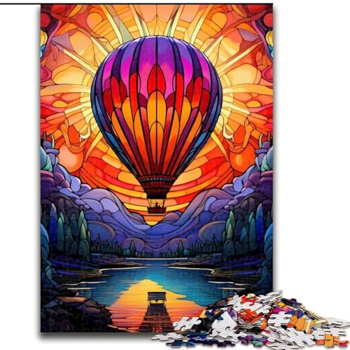 Buntes Kunst-Heißluftballon-Puzzle mit 1000 Teilen für Erwachsene. Anspruchsvolles Denkspiel für Teenager, Spaß am Familienspieleabend, 26x38cm Buntes Kunst-Heißluftballon-Puzzle mit 1000 Teilen für Erwachsene. Anspruchsvolles Denkspiel für Teenager, Spaß am Familienspieleabend, 26x38cm von LYXIANY
