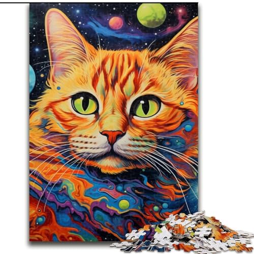 Buntes Kunst-Katzen-Puzzle, 1000 Teile, Holzpuzzle für Erwachsene, interaktives Familienspiel, DIY-Heimdekoration, Gehirn-Herausforderung, Geschenk, 50x75cm Buntes Kunst-Katzen-Puzzle, 1000 Teile, Holzpuzzle für Erwachsene, interaktives Familienspiel, DIY-Heimdekoration, Gehirn-Herausforderung, Geschenk, 50x75cm von LYXIANY