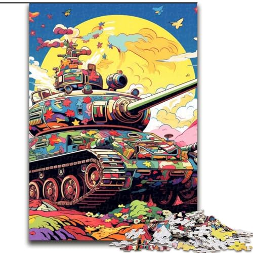 Buntes Kunstpanzer-Puzzle 1000 Teile für Erwachsene. Holzpuzzle für Erwachsene. Anspruchsvolles Denkspiel für Teenager, Spaß für den Familienspieleabend, 50x75cm Buntes Kunstpanzer-Puzzle 1000 Teile für Erwachsene. Holzpuzzle für Erwachsene. Anspruchsvolles Denkspiel für Teenager, Spaß für den Familienspieleabend, 50x75cm von LYXIANY