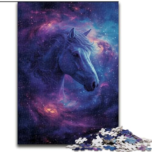 Buntes Kunstpuzzle mit Pferd, 1000 Teile, pädagogisches Denkspiel, künstlerische Heim- und Bürodekoration, ab 14 Jahren, Größe 38x26cm Buntes Kunstpuzzle mit Pferd, 1000 Teile, pädagogisches Denkspiel, künstlerische Heim- und Bürodekoration, ab 14 Jahren, Größe 38x26cm von LYXIANY