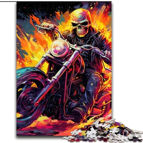 Buntes Kunstpuzzle mit Totenkopfmotiv, 1000 Teile, für Erwachsene, Holzpuzzle für Erwachsene, ideal für Familienspaß, Entspannung, 50x75cm Buntes Kunstpuzzle mit Totenkopfmotiv, 1000 Teile, für Erwachsene, Holzpuzzle für Erwachsene, ideal für Familienspaß, Entspannung, 50x75cm von LYXIANY