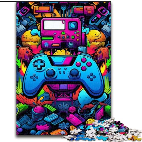 Buntes Kunstspiel-Puzzle 1000 Teile für Erwachsene. Holzpuzzle für Erwachsene. Anspruchsvolles Denkspiel für Teenager, Spaß für den Familienspieleabend, 50x75cm Buntes Kunstspiel-Puzzle 1000 Teile für Erwachsene. Holzpuzzle für Erwachsene. Anspruchsvolles Denkspiel für Teenager, Spaß für den Familienspieleabend, 50x75cm von LYXIANY