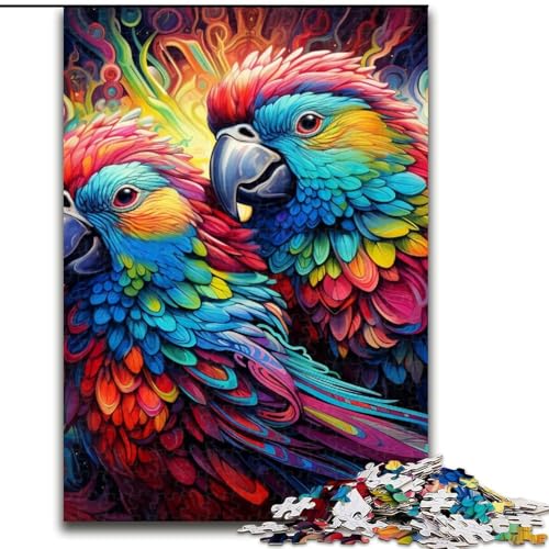 Buntes Papageien-Puzzle, 1000 Teile, Holzpuzzle für Erwachsene, interaktives Familienspiel, DIY-Heimdekoration, Gehirn-Herausforderung, Geschenk, 50x75cm Buntes Papageien-Puzzle, 1000 Teile, Holzpuzzle für Erwachsene, interaktives Familienspiel, DIY-Heimdekoration, Gehirn-Herausforderung, Geschenk, 50x75cm von LYXIANY
