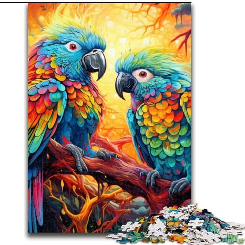 Buntes Papageien-Puzzle, 1000 Teile, für Erwachsene, Holzpuzzle für Erwachsene, ideal für Familienspaß, Entspannung, 50x75cm Buntes Papageien-Puzzle, 1000 Teile, für Erwachsene, Holzpuzzle für Erwachsene, ideal für Familienspaß, Entspannung, 50x75cm von LYXIANY