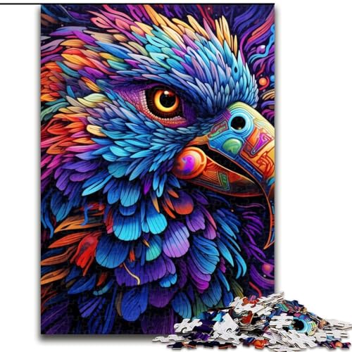 Buntes Papageien-Puzzle für Erwachsene, 1000-teiliges unmögliches Puzzle für Erwachsene, DIY-Kunstwerk, 26x38cm von LYXIANY