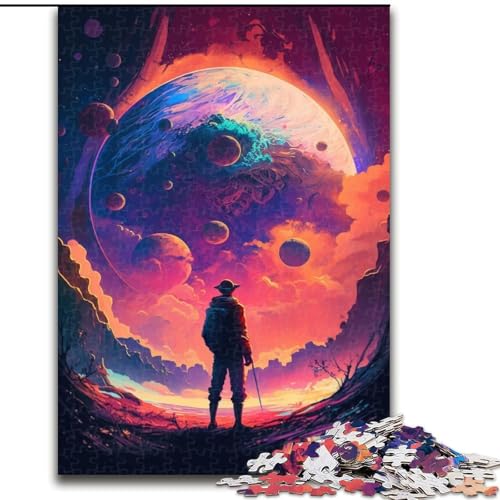 Buntes Planeten-Puzzle, 1000 Teile, pädagogisches Denkspiel, künstlerische Heim- und Bürodekoration, ab 14 Jahren, Größe 38x26cm Buntes Planeten-Puzzle, 1000 Teile, pädagogisches Denkspiel, künstlerische Heim- und Bürodekoration, ab 14 Jahren, Größe 38x26cm von LYXIANY