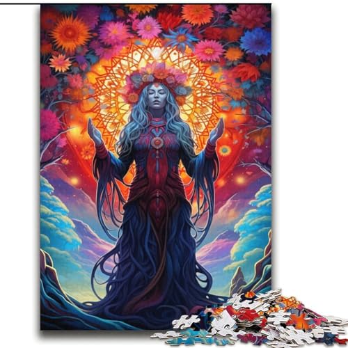 Buntes Puzzle mit mystischen Figuren, 2000 Teile, für Teenager, Herausforderung der Gehirnintelligenz, süchtig machendes Spielzeug für die Heimdekoration (70x100cm) von LYXIANY