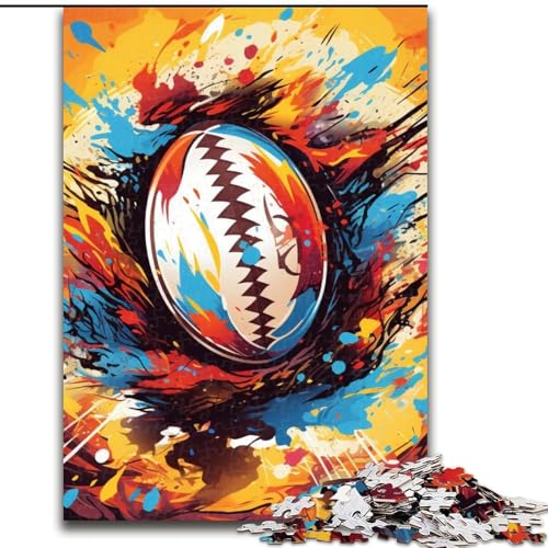 Buntes Rugby-Puzzle mit 1000 Teilen für Erwachsene. Anspruchsvolles Denkspiel für Teenager, Spaß für den Spieleabend mit der Familie, 50x75cm Buntes Rugby-Puzzle mit 1000 Teilen für Erwachsene. Anspruchsvolles Denkspiel für Teenager, Spaß für den Spieleabend mit der Familie, 50x75cm von LYXIANY