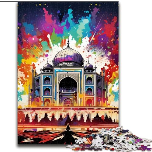 Buntes Taj Mahal-Puzzle für Erwachsene, 1000-teiliges unmögliches Puzzle für Erwachsene, DIY-Kunstwerk, 50x75cm Buntes Taj Mahal-Puzzle für Erwachsene, 1000-teiliges unmögliches Puzzle für Erwachsene, DIY-Kunstwerk, 50x75cm von LYXIANY