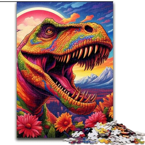 Buntes Tyrannosaurus Rex-Puzzle mit 1000 Teilen für Erwachsene. Puzzle für Erwachsene. Anspruchsvolles Denkspiel, Familienaktivität, Heimdekoration, Größe: 50x75cm Buntes Tyrannosaurus Rex-Puzzle mit 1000 Teilen für Erwachsene. Puzzle für Erwachsene. Anspruchsvolles Denkspiel, Familienaktivität, Heimdekoration, Größe: 50x75cm von LYXIANY