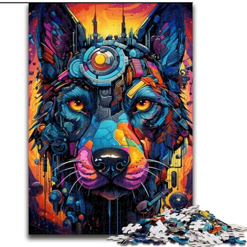 Buntes mechanisches Hundepuzzle, 1000 Teile, pädagogisches Denkspiel, künstlerische Heim- und Bürodekoration, ab 14 Jahren, Größe 38x26cm Buntes mechanisches Hundepuzzle, 1000 Teile, pädagogisches Denkspiel, künstlerische Heim- und Bürodekoration, ab 14 Jahren, Größe 38x26cm von LYXIANY
