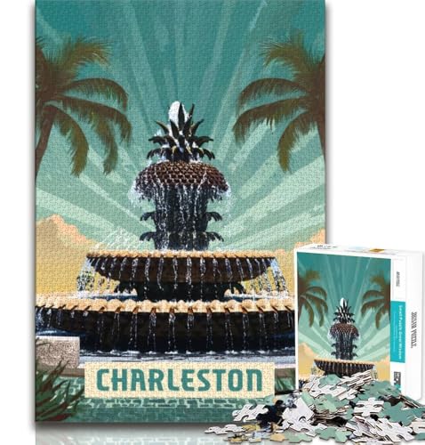 Charleston 1000-teiliges Puzzle für Erwachsene und Jugendliche, Quizspiel, Wanddekoration, einzigartige Geburtstags, 50x75cm Charleston 1000-teiliges Puzzle für Erwachsene und Jugendliche, Quizspiel, Wanddekoration, einzigartige Geburtstags, 50x75cm von LYXIANY