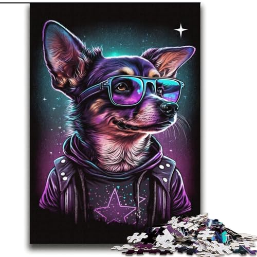 Chihuahua-Boxer-Puzzle für Erwachsene, 2000 Teile, Lernspiele, Heimdekoration, Geburtstagsgeschenk, Geschenke, Wandkunst (70x100cm) von LYXIANY