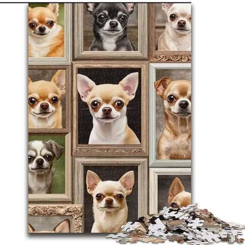 Chihuahua-Collage-Puzzle, 1000 Teile, für Teenager, Spielzeug, Lernspiele, Stressabbau, Wichtelgeschenke für Kinder ab 14 Jahren, 50x75cm Chihuahua-Collage-Puzzle, 1000 Teile, für Teenager, Spielzeug, Lernspiele, Stressabbau, Wichtelgeschenke für Kinder ab 14 Jahren, 50x75cm von LYXIANY