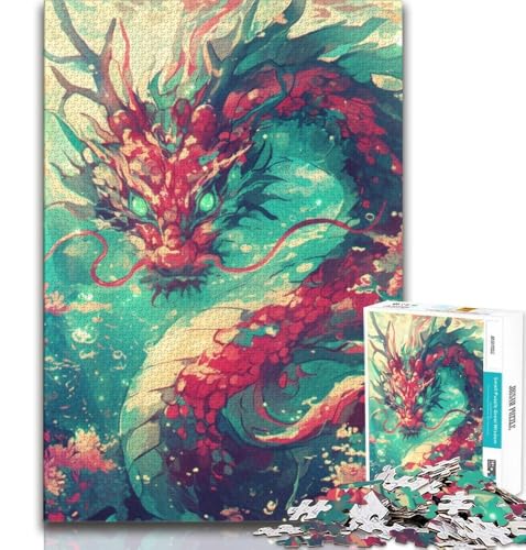Chinesische Drachen-Puzzles für Erwachsene und Teenager, helfen dem Gehirn, süchtig machendes Spielzeug zu trainieren, um Geduld und Eltern-Kind-Interaktion zu fördern (50x75cm) von LYXIANY