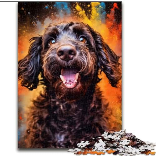 Cockapoo-Puzzle, 1000 Teile, für Erwachsene, Holzpuzzle, Weihnachten, Halloween, Ostern, Neujahr, Größe 50x75cm Cockapoo-Puzzle, 1000 Teile, für Erwachsene, Holzpuzzle, Weihnachten, Halloween, Ostern, Neujahr, Größe 50x75cm von LYXIANY