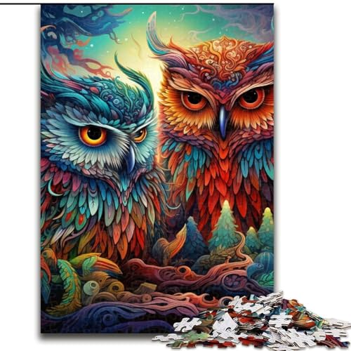 Color Owl 1000-teiliges Puzzle für Erwachsene, Muttertag, Geburtstag, Weihnachten, 50x75cm Color Owl 1000-teiliges Puzzle für Erwachsene, Muttertag, Geburtstag, Weihnachten, 50x75cm von LYXIANY