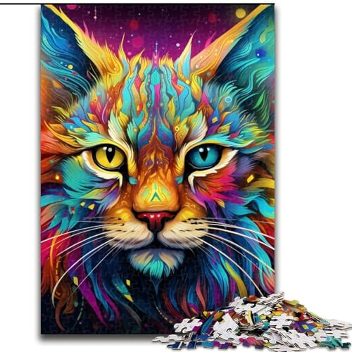 Colorful Art Lynx 1000-teiliges Puzzle, anspruchsvolles Denkspiel für Teenager, 50x75cm Colorful Art Lynx 1000-teiliges Puzzle, anspruchsvolles Denkspiel für Teenager, 50x75cm von LYXIANY