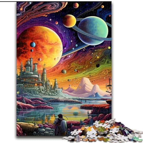 Colorful Planet 1000-Teile-Puzzle-Geschenke, anspruchsvolle Puzzles, hirnforderndes DIY-Dekorationsspiel, interaktives Familienspielzeug, 26x38cm Colorful Planet 1000-Teile-Puzzle-Geschenke, anspruchsvolle Puzzles, hirnforderndes DIY-Dekorationsspiel, interaktives Familienspielzeug, 26x38cm von LYXIANY