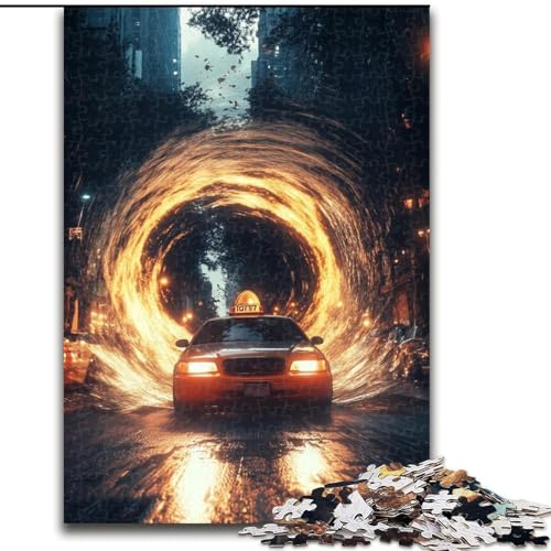 Cooles Sportwagen-Puzzle mit 1000 Teilen für Erwachsene und Jugendliche, Spielzeug, Lernspiele, Stressabbau, Wunschliste mit Weihnachtsmann (Größe 26x38cm) von LYXIANY