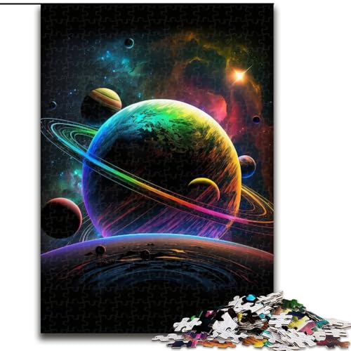 Corgi Astronaut 1000-teiliges Puzzle Anspruchsvolles Denkspiel – Entspannendes Spielzeug für Teenager, Größe 50x75cm von LYXIANY