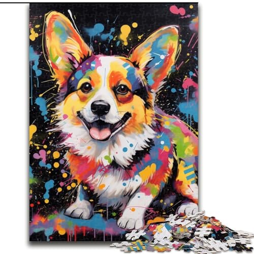 Corgi-Puzzle, 1000 Teile, für Erwachsene, Papppuzzle für Teenager und Jugendliche, ideales Geburtstags, 26x38cm Corgi-Puzzle, 1000 Teile, für Erwachsene, Papppuzzle für Teenager und Jugendliche, ideales Geburtstags, 26x38cm von LYXIANY