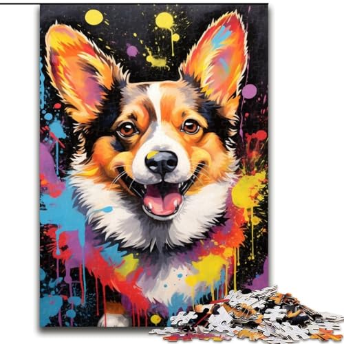Corgi-Puzzle 1000 Teile für Erwachsene, Holzpuzzle für Erwachsene, anspruchsvolles Denkspiel für Teenager, Spaß für den Familienspieleabend, 50x75cm Corgi-Puzzle 1000 Teile für Erwachsene, Holzpuzzle für Erwachsene, anspruchsvolles Denkspiel für Teenager, Spaß für den Familienspieleabend, 50x75cm von LYXIANY
