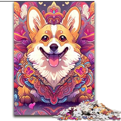 Corgi-Puzzle 1000 Teile für Erwachsene, Holzpuzzle für Erwachsene, anspruchsvolles Denkspiel für Teenager, Spaß für den Familienspieleabend, 50x75cm Corgi-Puzzle 1000 Teile für Erwachsene, Holzpuzzle für Erwachsene, anspruchsvolles Denkspiel für Teenager, Spaß für den Familienspieleabend, 50x75cm von LYXIANY