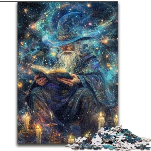 Cosmic Wizard 1000-Teile-Puzzle für Erwachsene und Jugendliche, anspruchsvolles Spiel und Künstlersammlung für die ganze Familie, bildende Kunst für Kinder ab 14 Jahren (26x38cm) von LYXIANY