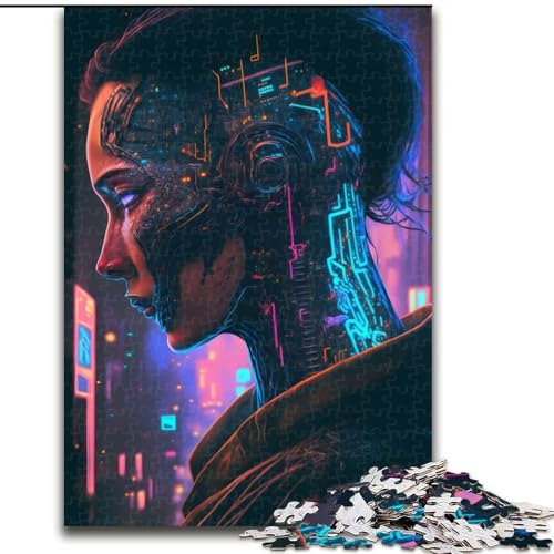 Cyborg-Puzzle, 1000 Teile, für Erwachsene, Kartonpuzzle, Weihnachten, Halloween, Ostern, Neujahr, Größe 38x26cm Cyborg-Puzzle, 1000 Teile, für Erwachsene, Kartonpuzzle, Weihnachten, Halloween, Ostern, Neujahr, Größe 38x26cm von LYXIANY