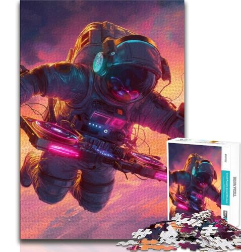 DJ Astronaut Puzzle für Erwachsene 1000 Teile Puzzle, Denkspiel Wanddekoration Einzigartige Geburtstags 50x75cm DJ Astronaut Puzzle für Erwachsene 1000 Teile Puzzle, Denkspiel Wanddekoration Einzigartige Geburtstags 50x75cm von LYXIANY