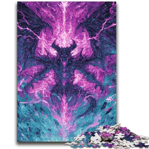 Dämonen-Puzzles für Erwachsene und Teenager, Puzzle, Spielzeug, Lernspiele, Stressabbau, tolle Geschenke und Spielzeuge (38x26cm) von LYXIANY