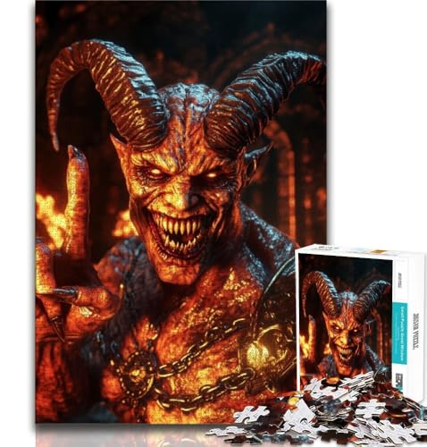 Dämonendrachen-Puzzle, 1000 Teile, für Teenager, Denkspiel, Wanddekoration, einzigartige Geburtstags (38x26cm) von LYXIANY