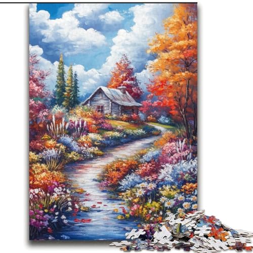 Der Herbst kommt ins Haus Puzzle 2000 Teile für Teenager, Mustermontage Angebot als Geschenk für die ganze Familie Geeignet für Kinder ab 14 Jahren (70x100cm) von LYXIANY