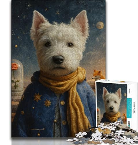 Der kleine Prinz, Hunde-Puzzle für Teenager, dekomprimierendes intellektuelles Lernspielzeug, geeignet als Schreibtischdekoration (38x26cm) von LYXIANY