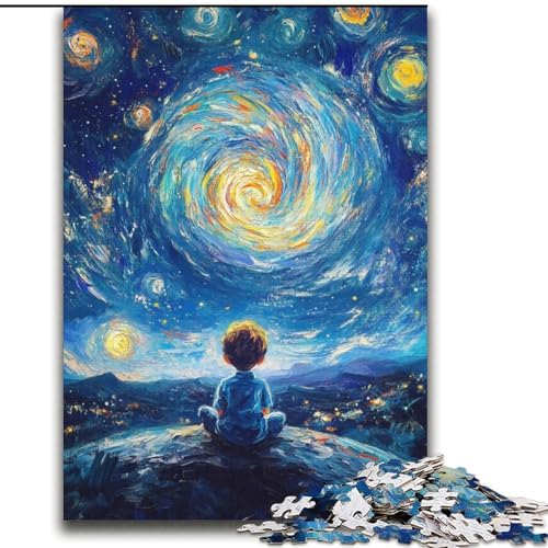 Der kleine Prinz des Nachthimmels, Puzzle für Erwachsene und Jugendliche, Entspannungsspiele, ganze Familie (70x100cm) von LYXIANY