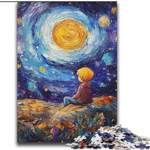 Der kleine Prinz des Nachthimmels, Puzzle für Erwachsene und Jugendliche, Entspannungsspiele, ganze Familie (70x100cm) von LYXIANY