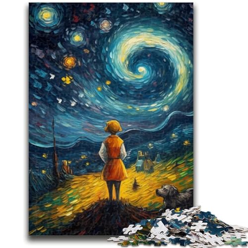 Der kleine Prinz des Nachthimmels, Puzzle für Teenager, 1000 Teile, Lernspielzeug, Familienspiele, Geburtstagsgeschenk, Geschenke (38x26cm) von LYXIANY