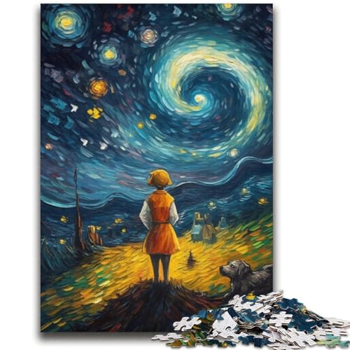 Der kleine Prinz des Nachthimmels, Puzzles für Teenager, 1000 Puzzles, Lernspielzeug, Familienspiele, einzigartige Geburtstags- und Geschenkideen (38x52cm) von LYXIANY