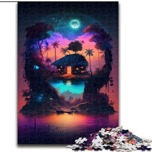 Die Hütte auf der Insel, Puzzle mit 1000 Teilen für Erwachsene, anspruchsvolles Puzzle, interaktives Familienspiel, DIY-Heimdekoration, Gehirn-Herausforderung, Geschenk, Größe 50x75cm Die Hütte auf der Insel, Puzzle mit 1000 Teilen für Erwachsene, anspruchsvolles Puzzle, interaktives Familienspiel, DIY-Heimdekoration, Gehirn-Herausforderung, Geschenk, Größe 50x75cm von LYXIANY
