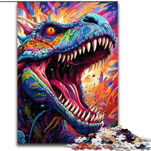 Dinosaurier-Kunst-Puzzle mit 1000 Teilen für Erwachsene. Anspruchsvolles Denkspiel für Teenager, Spaß für den Spieleabend mit der Familie, 26x38cm Dinosaurier-Kunst-Puzzle mit 1000 Teilen für Erwachsene. Anspruchsvolles Denkspiel für Teenager, Spaß für den Spieleabend mit der Familie, 26x38cm von LYXIANY
