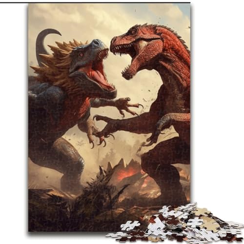Dinosaurier-Puzzle für Erwachsene, 1000-teiliges unmögliches Puzzle für Erwachsene, DIY-Kunstwerk, 50x75cm Dinosaurier-Puzzle für Erwachsene, 1000-teiliges unmögliches Puzzle für Erwachsene, DIY-Kunstwerk, 50x75cm von LYXIANY