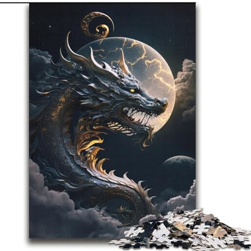 Drachen-Puzzles für Erwachsene, 2000 Puzzles, Herausforderung für die Gehirnintelligenz, süchtig machendes Spielzeug, Geburtstagsgeschenke für Kinder ab 14 Jahren (70x100cm) von LYXIANY