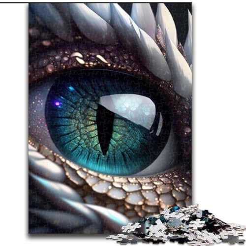 Drachenauge-Puzzle mit 1000 Teilen Anspruchsvolles Denkspiel – Entspannendes Spielzeug für Teenager, Größe 50x75cm von LYXIANY