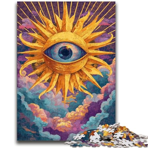 Dream Eye Puzzle 1000 Teile für Teenager-Geschenke, Quizspiel, Wanddekoration, einzigartige Geburtstags (38x26cm) von LYXIANY