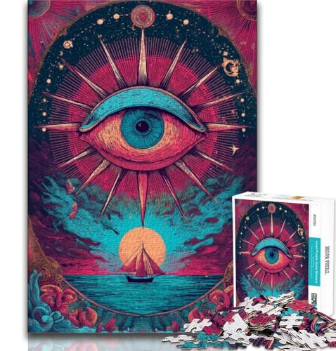 Dream Eyes 1000-teiliges Puzzle für Teenager, Lernspiele, Heimdekoration, geeignet für die Schreibtischdekoration, 38x26cm von LYXIANY