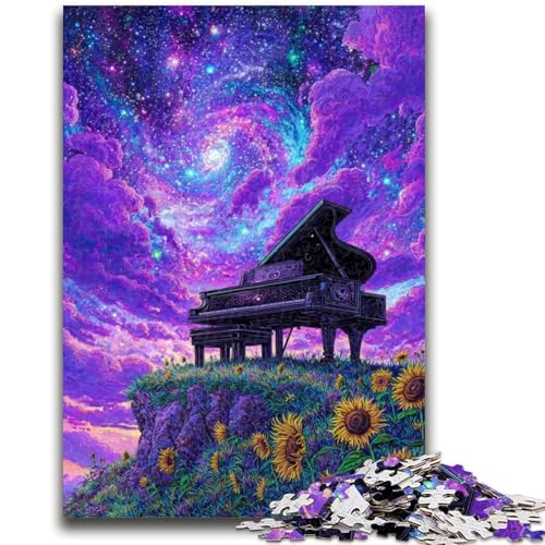 Dream Piano 1000-teiliges Puzzle für Erwachsene, anspruchsvolles Spiel und Familienspiel, Wanddekoration, einzigartige Geburtstags (50x75cm) von LYXIANY