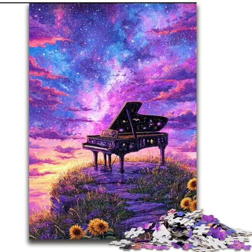 Dream Piano 1000-teiliges Puzzle für Erwachsene und Jugendliche, geeignet für Kinder ab 14 Jahren, Geschenkideen zur Verbesserung des Gedächtnisses (50x75cm) von LYXIANY